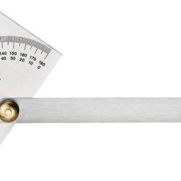 RECTANGULR DEGREE PROTRACTOR ANGEL FINDER STAINLESS STEEL Radius Gauge-21