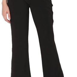 smarty pants Women Flared Black Cotton Blend Trousers-picture-43