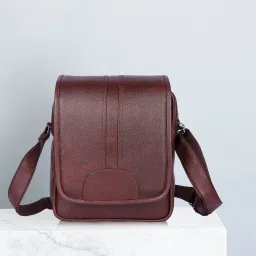 Brown Men Sling Bag - Extra Large Brown Men Sling Bag-image-105