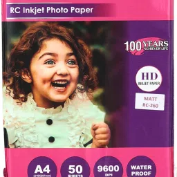 RC Matt Inkjet Photo Paper Water Proof, 9600 DPI A4 260 gsm Photo Paper-image-20