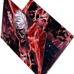Techfit Full Body Laptop Skin Fits Size Upto 15.6 Inches - Anime Tokyo Ghoul Self Adhesive Vinyl Laptop Skin Compatible for 15.6 inch-image-15