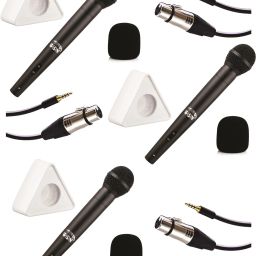 BRAND Media Condenser Mic for Mobile Specially Designed for News Reporter Interview Journalist Media youtubers etc with white Triangle Mic Flag Microphone-image-57