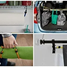 whiteibis High Strength Stretchable Elastic Rope Hanging Clothes, Tying Behind Bikes etc Multicolor image 3