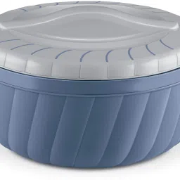 Flora 1000 Insulated Inner Steel Casserole for Roti, 750 ml, Hot Box, Stone Blue Serve Casserole-image-90