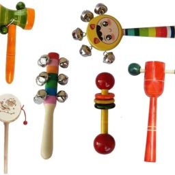 Wooden Sound Making Simple Days Rattle Set For Kids Pack Of 6 Rattle-image-54