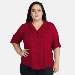 Women Regular Fit Checkered Spread Collar Casual Shirt-image-77