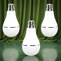 Charging Bulb 9W LED 1200mAh battery 4 hrs emergency light Pack of 3 bulbLF373 4 hrs Bulb Emergency Light-image-74