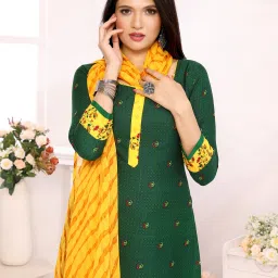 Unstitched Crepe Salwar Suit Material Printed-image-26