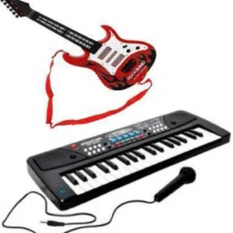 Combo Bigfun37 Keys and Musical Guitar Electronic Musical Instruments 37 Keys Toy Music Piano and Guitar for children-image-48