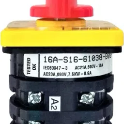 Salzer (L&T) 61038 16A 2Pole 2Way ON OFF S16 Cam Operated Rotary Switch-34