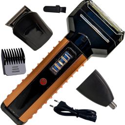 Gentleman 3in1 Waterproof Rechargeable Professional Nose & Ear Beard Mustache Trimmer Powerful Hair Clipper Electric Razor Foil Shaver 3mm - 9mm Trimming Range (1 Year Warranty) 14 Grooming Kit 120 minRuntime 4 Length Settings-image-16