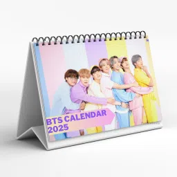 BTS Desk Calendar with Notes section with BTS Photos for Army Fans | CAL-25-3 2025 Table Calendar-23
