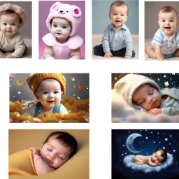 Baby Wallpaper For Pregnant Women - Baby Pictures For Pregnant Women - Baby Poster For Pregnant Women - Pregnant Women Gift Items - Mom To Be Gifts For Pregnant Women - Baby Photos For Wall - Set of 8 Photographic Paper-13