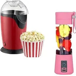 Combo C1085 Aluminum Popcorn Machine & 6-Blade Juicer & USB Rechargeable 1.2 L Popcorn Maker-picture-24