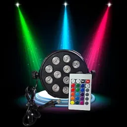 LIGHT 12 LED Mini DJ Par Disco/Club Light with Remote Shower Laser Light-10