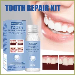 Tooth Repair Kit, Temporary Fake Teeth Replacement Kit for Temporary Teeth Whitening Liquid-image-32