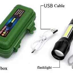 dyzo Mini Pocket Zoom Torch - Metal Body, Portable & Durable Flashlight Torch image 3