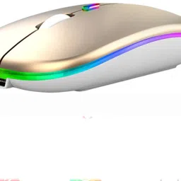 MARS Wireless Rechargeable Mouse with RGB Backlit LED Silent Click DPI 1600 Wireless OpticalGaming Mousewith Bluetooth-23