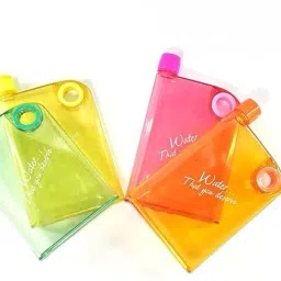 Flat A5 Notebook Style Slim Water Bottle -BPA-Free | Reusable & Leakproof 378 ml Water Bottle-17