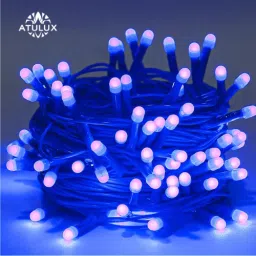 62 LEDs 18 m Blue Steady String Rice Lights-17