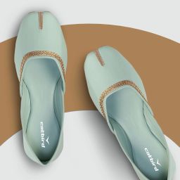 Punjabi Ethnic Jutis| Elegant & Comfortable Mojari Jutis For Women-image-43