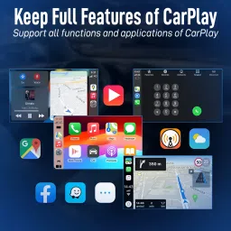wagzo Wireless CarPlay Adapter Convert Wired Carplay/Android auto Dongle to Wireless Car Stereo image 4