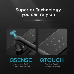 Qubo Smart Elite by HERO GROUP 5-Way Unlocking Fingerprint Pincode Mobile App Smart Door Lock image 3