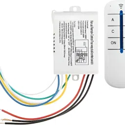 Robo Ocean Remote Control 4-Way Switch Wall Receiver Transmitter with RF Remote for Lights Smart Switch-35