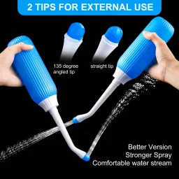Portable bidet, Jet Spray for Toilet | Retractable, 2 angled Nozzles ND269 Manual Bidets-image-28