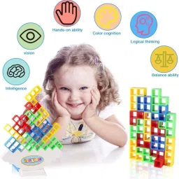 aikam traders Educational Stacking Tetris Tower Balance Building Blocks Puzzle Game image 4