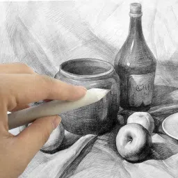 deziine 8Pcs Set Paper Blending Stump Set with Sand Paper and Kneadable Art Eraser Non-Toxic Eraser image 5