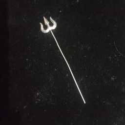 Pure Silver Trishul fro shiv pooja (2 Gm) Decorative Showpiece-5.08 cm-image-2
