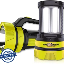 pick ur needs Premium Quality 50 Watt Rechargeable Long Range Search Torch Light with 2 Side Emergency Tube Light 6 hrs Torch Emergency Light-picture-10