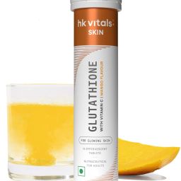 HK Vitals Glutathione Skin Glow Effervescent Tablets with Vitamin C & E, Mango-25