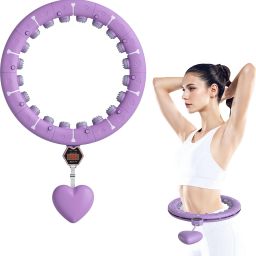 Smart Weighted Hula Hoop with 16 Detachable Knots for Weight Loss and Exercise Hula Hoop-image-58