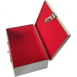 Storage Boxes,Cash, Pooja Peti, Safe Locker with Handicrafts Meenakari Design 9” Cash Box-picture-23