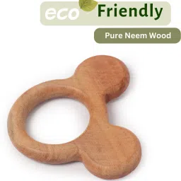 opatoys Wooden Micky Mouse Neem Teether image 4