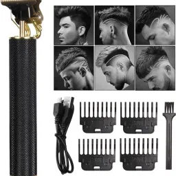behtreen 0.00MM Size Curving Design on Hair T Blade Trimmer 60 min Runtime 4 Length Settings-15