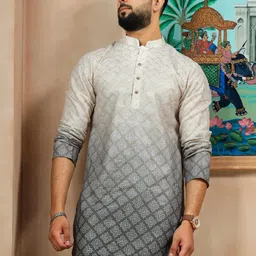 koshin Men Cotton Blend Kurta Pyjama Set-picture-32