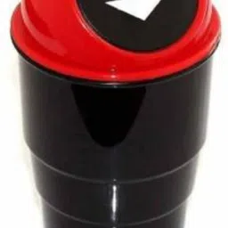 Portable Mini Car Dustbin red Car Trash Bin Bag-image-7