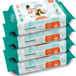Combo of 4 Coconut Based Skincare Baby Wet Wipes-image-57