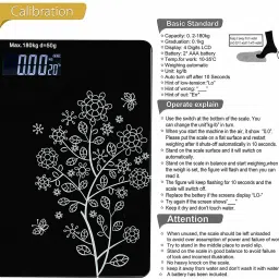 Drosselz 6 mm Automatic Personal Digital Weight Machine With Large LCD Display and 4 Sensor Technology For Accurate Weight Measurement Weighing Scale image 2