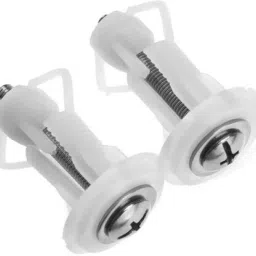 white Toilet Seat Cover Screw Hinges fasteners Hinges 4 x 2.5 C.M. Custom Fit Toilet Seat Lid Lock-image-41