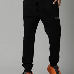 Breakbounce Men Black Solid Cotton Joggers-picture-49