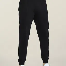 XYXX Men Black Cruze French Terry Cotton Joggers-image-12