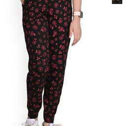 BAESD Girls Pack Of 2 Floral Printed Pure Cotton Joggers-image-76