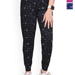 BAESD Girls Floral Printe Pack Of 3 Pure Cotton Joggers-picture-44