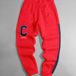CODEZ Boys Typography Printed Mid Rise Joggers-image-61