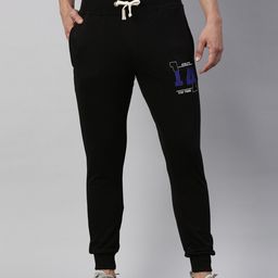 Joven Men Black Solid Slim-Fit Joggers-image-99