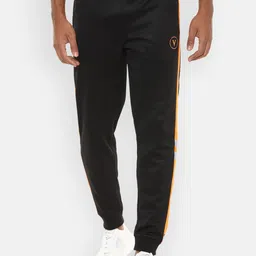 Van Heusen Men Black Solid Slim-Fit Joggers-image-39